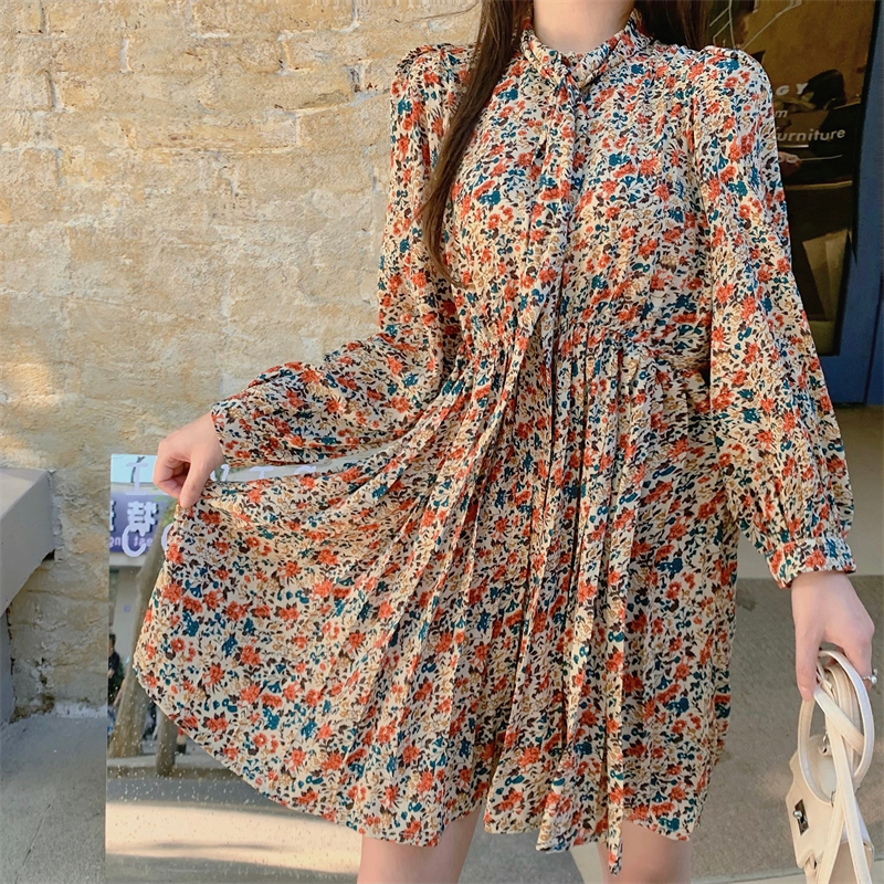 Floral Dress and Blazer Vest Two-Piece Set Spring 2025