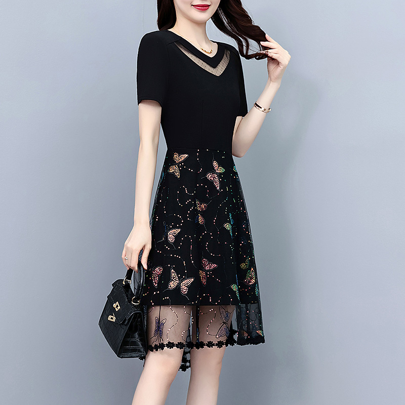 1773121145910_IRK0Ki.jpg Plus Size Embroidered A-Line Short Sleeve Dress Summer