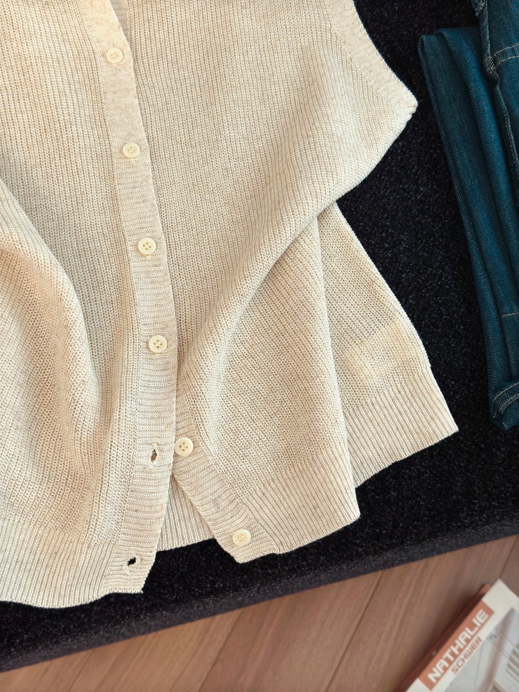Women's Sleeveless Polo Collar Knit Cardigan Summer New Soft Comfortable Versatile