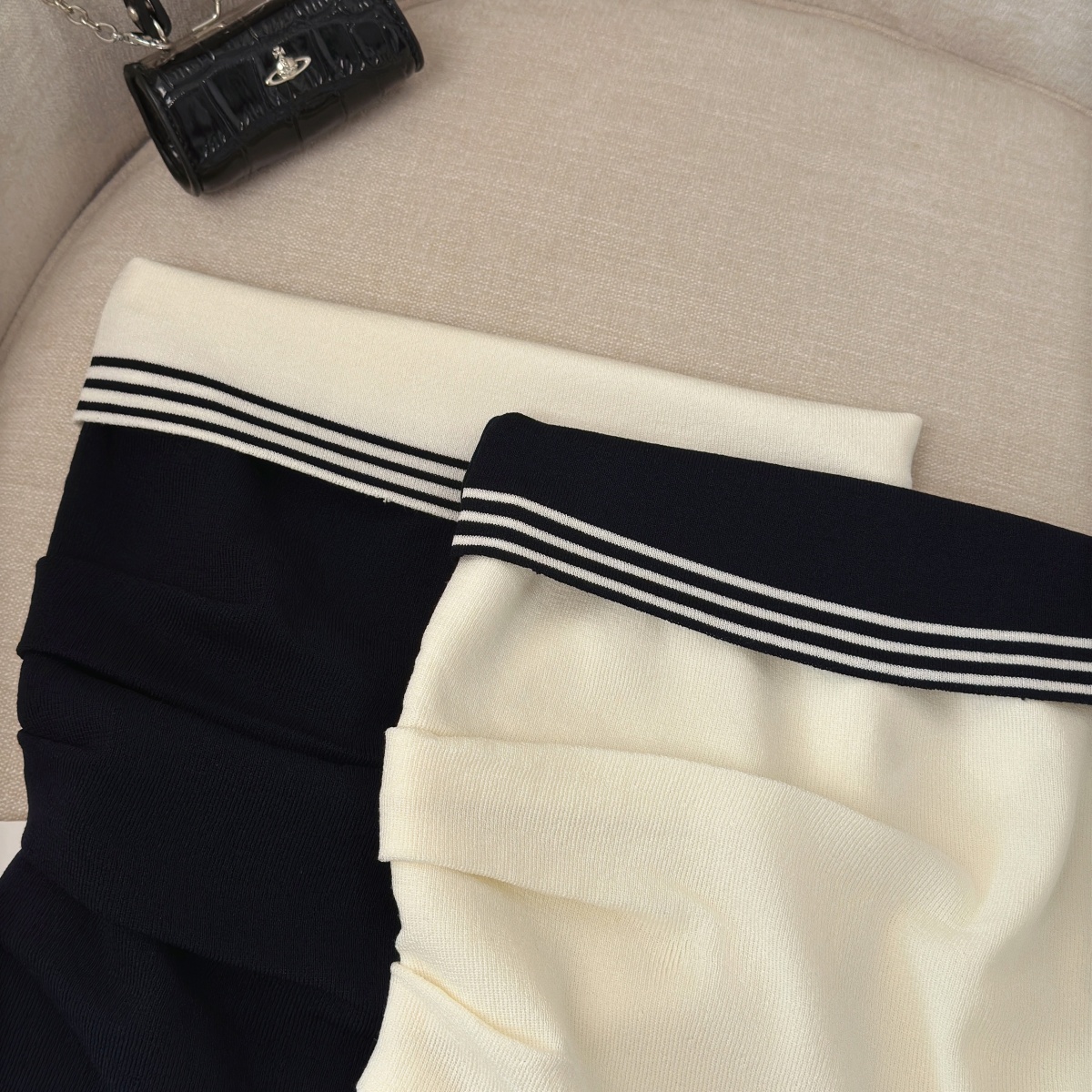 Women's Color Block Off-Shoulder Knit Cami Top Summer Sexy Sleeveless Pleated Vest